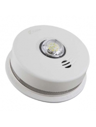Kidde P4010ACLEDSCA - 120VAC 2-in-1 Integrated Smoke Alarm with LED Strobe Light - With 10 Year Sealed in Battery Backup